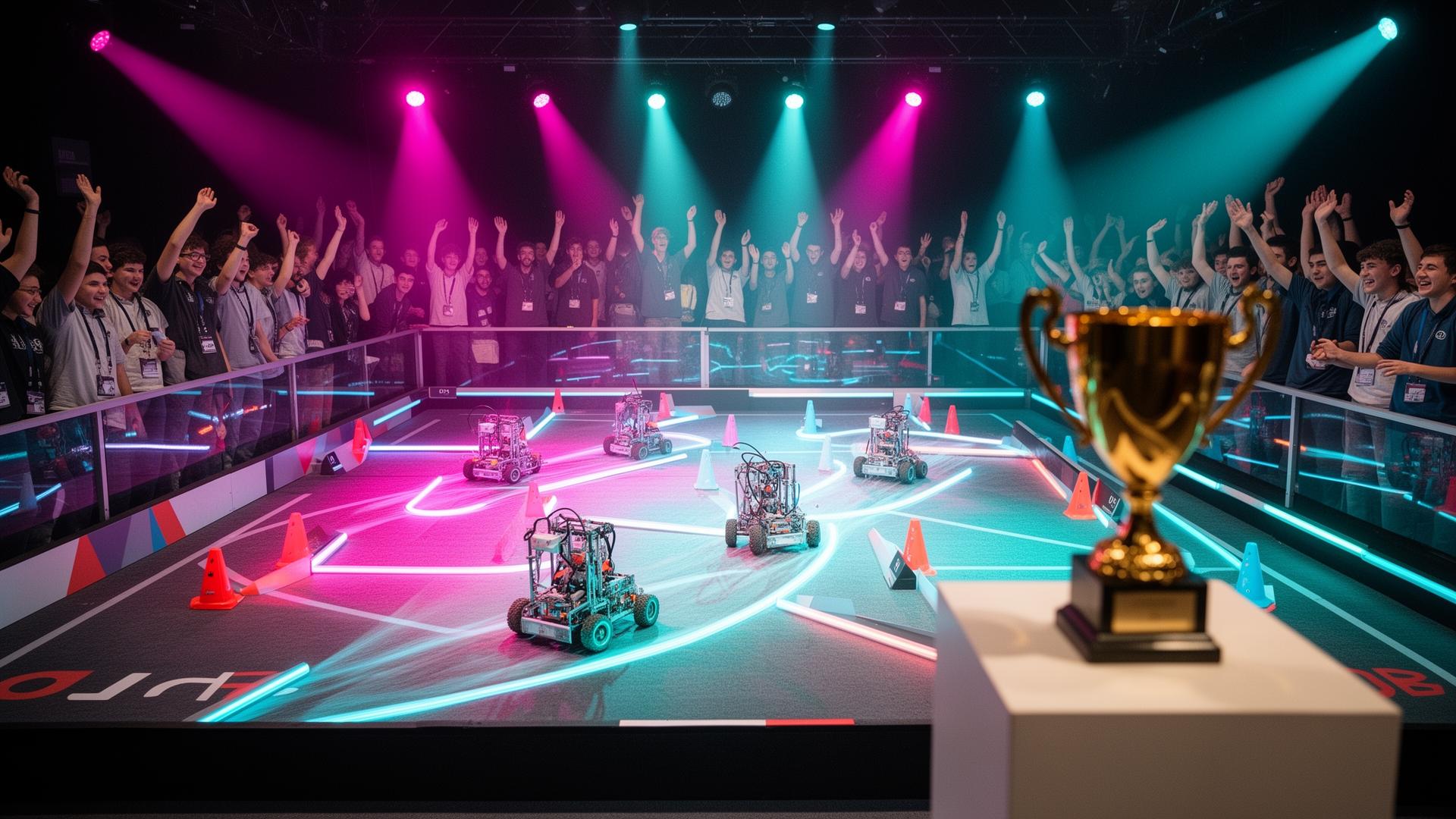 School robotics league night